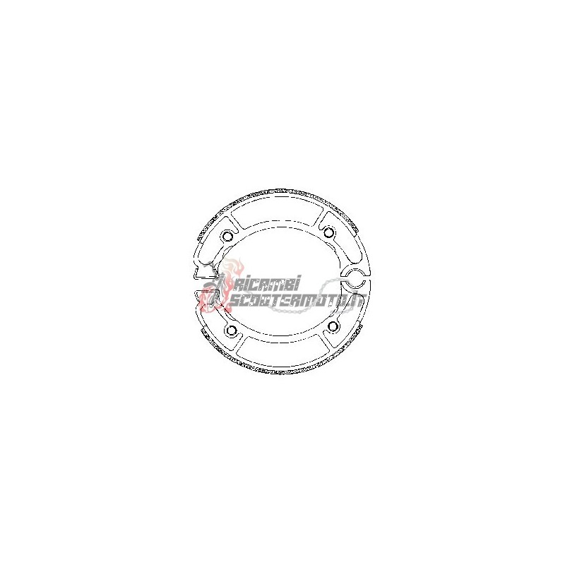 BRAKE SHOES PAIR YAMAHA YP Majesty 250 1996-1998