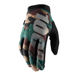 GUANTES 100% BRISKER CAMO/NERO TAGLIA L