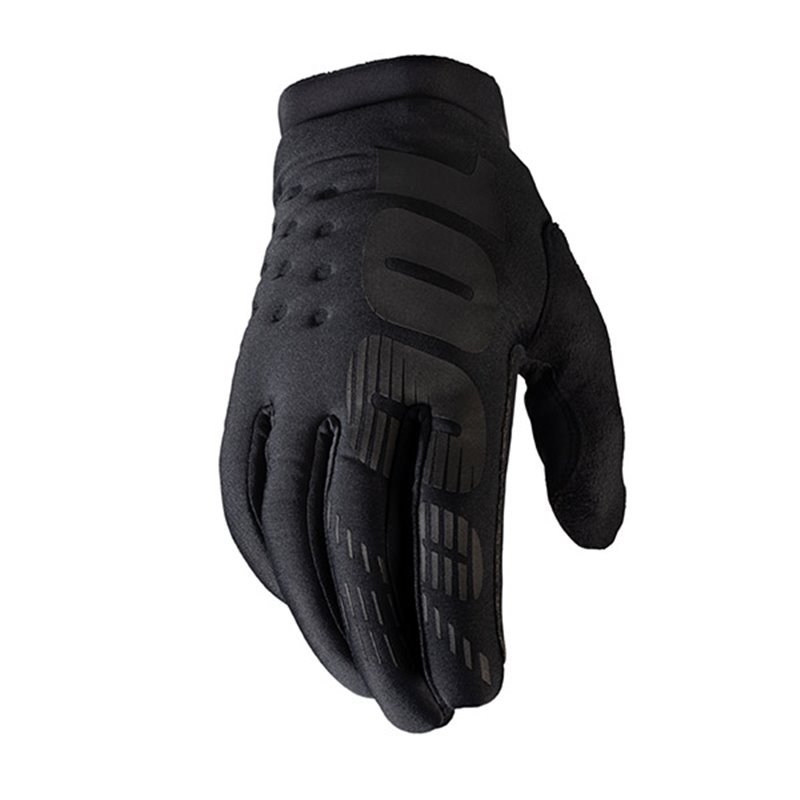 GLOVES 100% BRISKER YOUTH NERO TAGLIA M