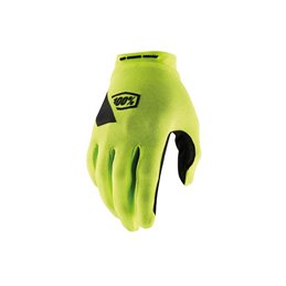 GUANTES 100% RIDECAMP GIALLO FLUO TAGLIA M