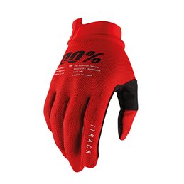 GUANTES 100% ITRACK ROSSO TAGLIA XL