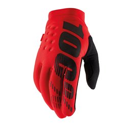 GUANTES 100% BRISKER ROSSO TAGLIA XL