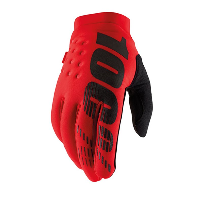 GLOVES 100% BRISKER ROSSO TAGLIA XL GLOVES 100% BRISKER ROSSO TAGLIA XL