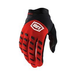 GUANTES 100% AIRMATIC YOUTH ROSSO/NERO TAGLIA S
