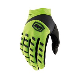 GUANTES 100% AIRMATIC YOUTH GIALLO FLUO/NERO TAGLIA S