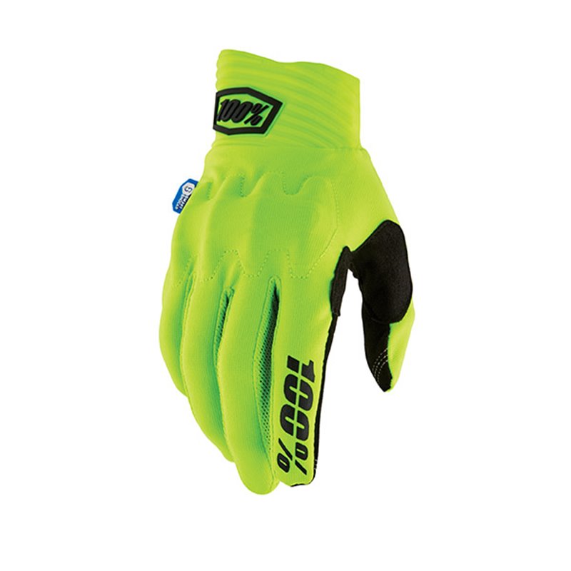 GLOVES 100% COGNITO SMART SHOCK GIALLO FLUO TAGLIA XL