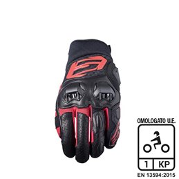 GUANTES FIVE SF3 NERO/ROSSO TAGLIA L