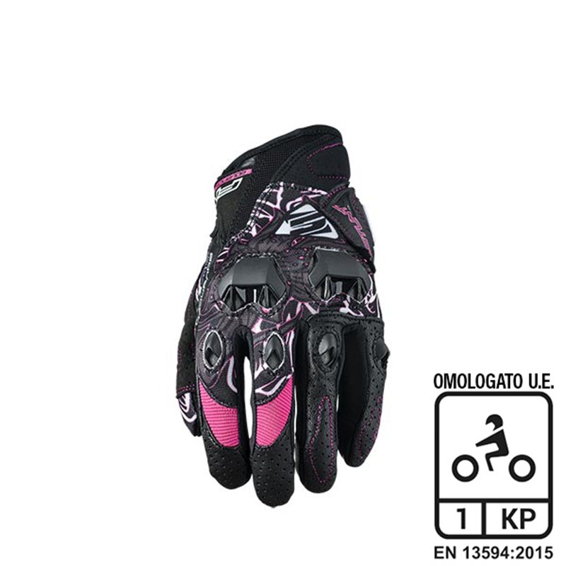GUANTES DONNA FIVE STUNT EVO REPLICA FLOWER PINK TAGLIA L