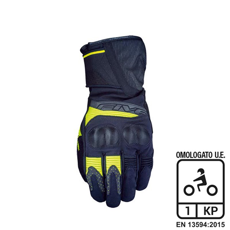 GLOVES FIVE WFX2 NERO/GIALLO FLUO TAGLIA XL