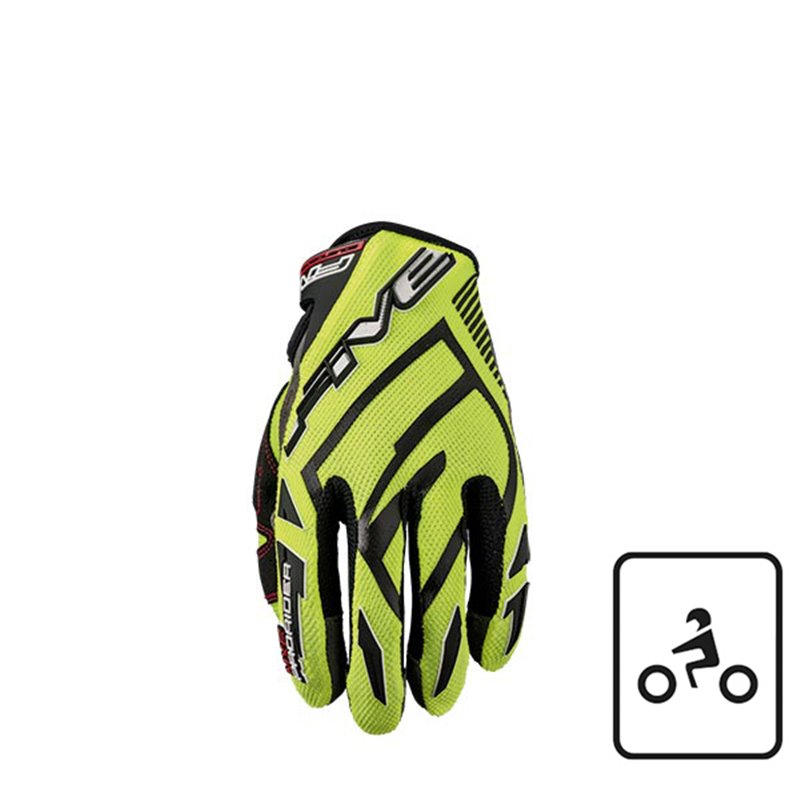 GLOVES FIVE MXF PRORIDER S GIALLO FLUO TAGLIA L