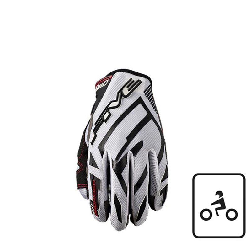 GLOVES FIVE MXF PRORIDER S BIANCO TAGLIA M