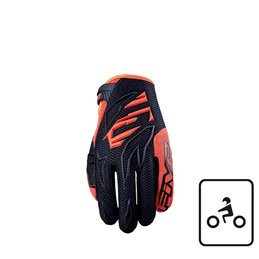 GUANTES FIVE MXF3 NERO/FLUO ORANGE TAGLIA XXL