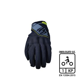 GUANTES FIVE RS WP NERO/GIALLO FLUO TAGLIA L