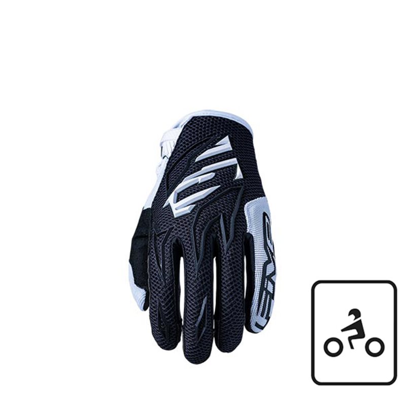 GLOVES FIVE MXF3 NERO BIANCO TAGLIA XS