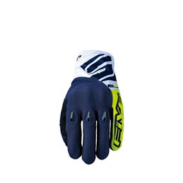 GUANTES FIVE E3 EVO GIALLO FLUO/BLUE TAGLIA XL
