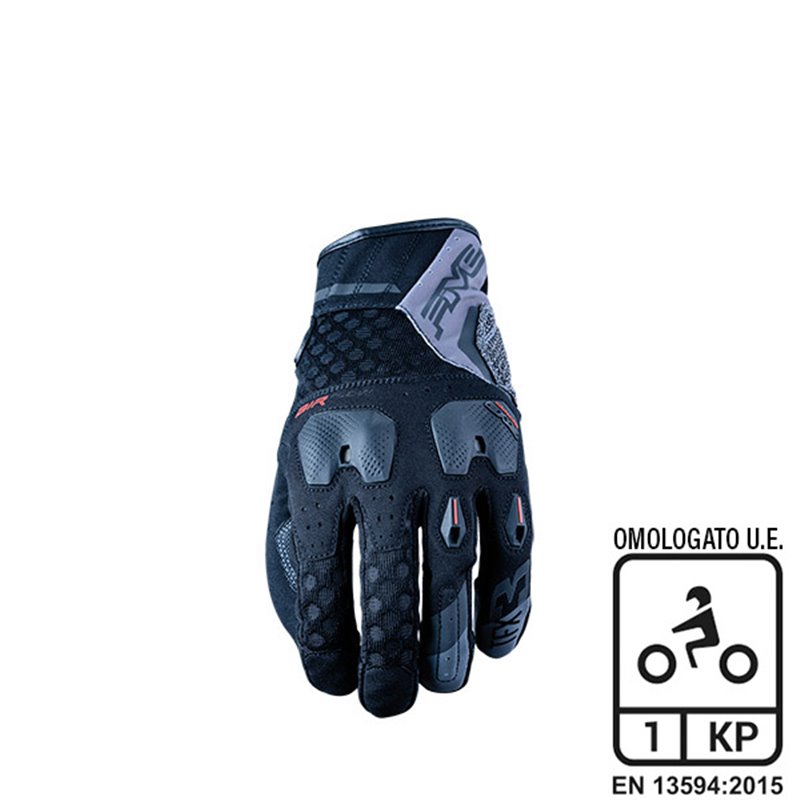 GLOVES FIVE TFX3 AIRFLOW NERO/GRIGIO TAGLIA XL GLOVES FIVE TFX3 AIRFLOW NERO/GRIGIO TAGLIA XL