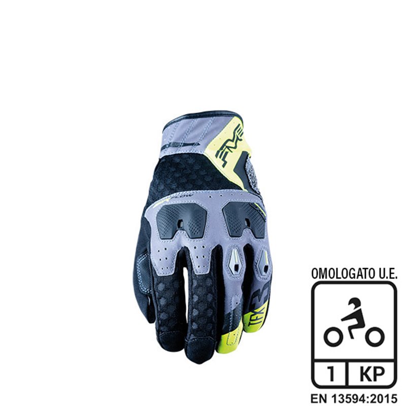 GUANTES FIVE TFX3 AIRFLOW GRIGIO/FLUO GIALLO TAGLIA S GUANTES FIVE TFX3 AIRFLOW GRIGIO/FLUO GIALLO TAGLIA S
