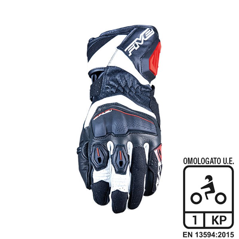 GANTS FIVE RFX4 EVO NERO BIANCO/ROSSO TAGLIA XL