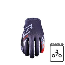 HANDSCHUHE FIVE MXF4 SCRUB GRIGIO/FLUO ROSSO TAGLIA S