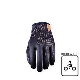 GUANTES FIVE MXF4 THUNDERBOLT NERO/GOLD TAGLIA M