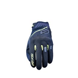 GLOVES FIVE RS3 EVO AIRFLOW NERO/GIALLO FLUO TAGLIA M
