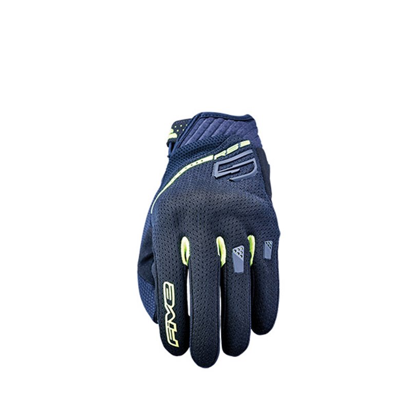 GUANTES FIVE RS3 EVO AIRFLOW NERO/GIALLO FLUO TAGLIA XXL