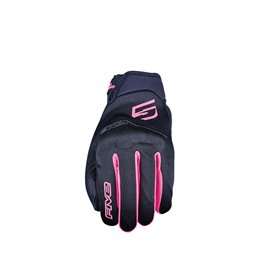 GLOVES DONNA FIVE GLOBE EVO NERO/FLUO PINK TAGLIA XL