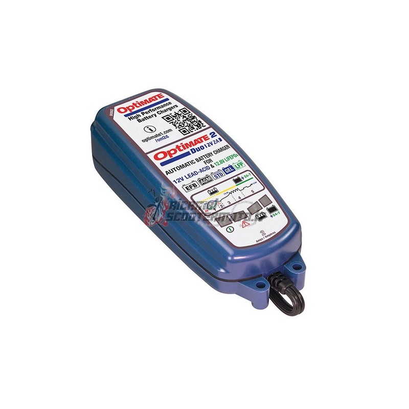 CARGADOR DE BATERÍA OPTIMATE 2 DUO (TECMATE TM-550)