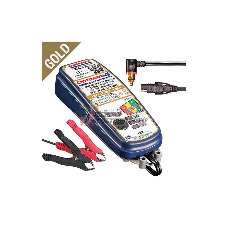 CARGADOR DE BATERÍA OPTIMATE 4 QUAD PROGRAM PREMIUM EDITION (TM630-PR)