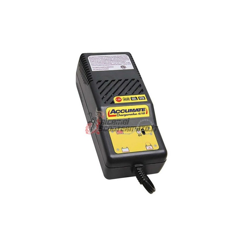 CARGADOR DE BATERÍA CARICABATTERIA ACCUMATE 6V/12V 1.2A  (M06SAE)