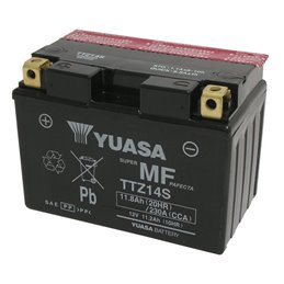 YUASA BATTERIE  YTZ14S-BS SIGILLATA CON ACIDO YTZ14SBS MOTO SCOOTER QUAD CROSS MIT FLÜSSIGKEIT