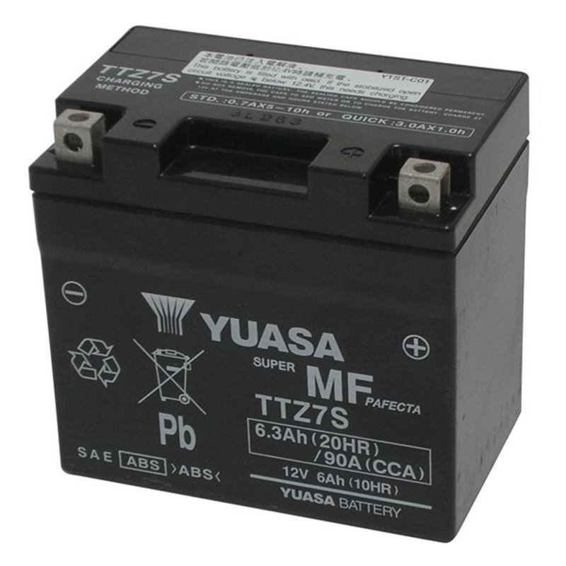 BATERÍA YUASA YTZ7S-BS 12V 5AH YTZ7S MOTO SCOOTER QUAD CROSS   CON LIQUIDO
