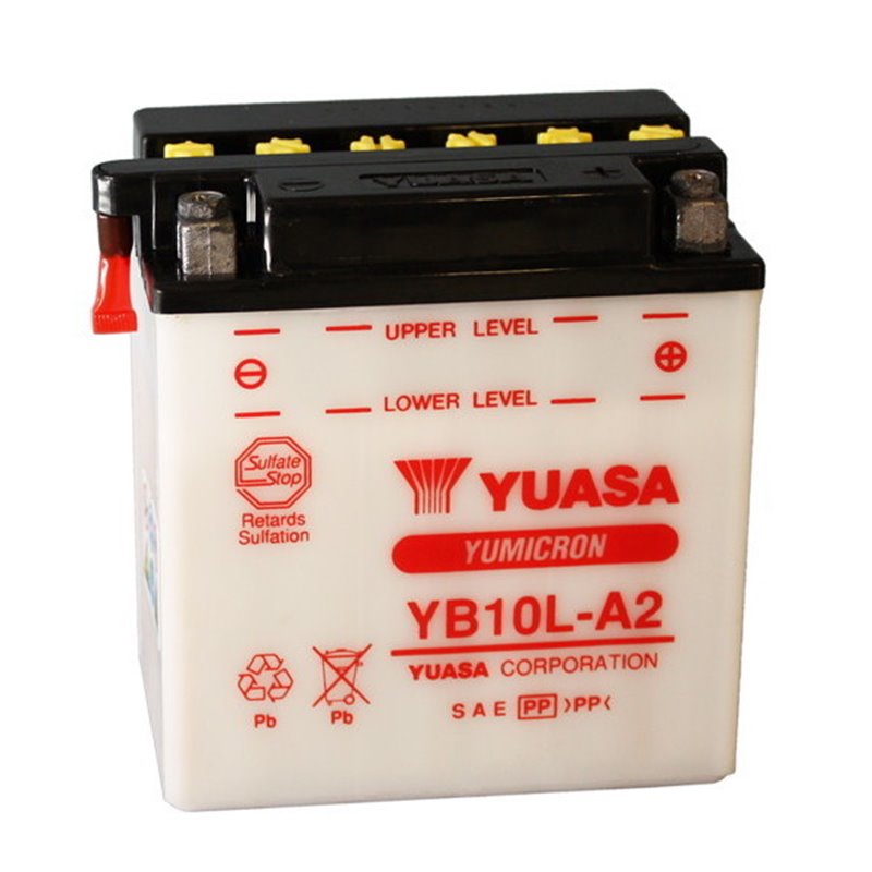 YUASA BATTERY YB10L-A2 YB10LA2 MOTO SCOOTER QUAD CROSS WITHOUT LIQUID YUASA BATTERY YB10L-A2 YB10LA2 MOTO SCOOTER QUAD CROSS WITHOUT LIQUID