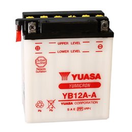 YUASA BATTERY  YB12A-A YB12AA MOTO SCOOTER QUAD CROSS WITHOUT LIQUID