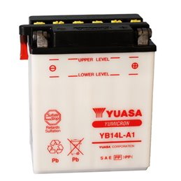 BATERÍA YUASA  YB14L-A1 YB14LA1 MOTO SCOOTER QUAD CROSS SIN LIQUIDO