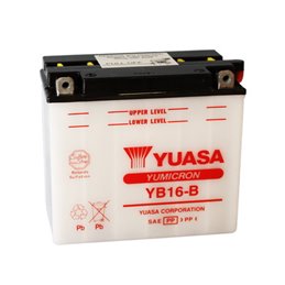 YUASA BATTERIE YB16-B 12V 19AH YB16B-A1 MOTO SCOOTER QUAD CROSS OHNE FLÜSSIGKEIT