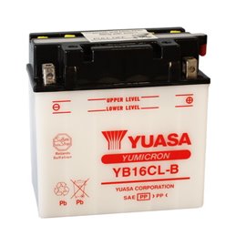 YUASA BATTERIE YB16CL-B 12V 19AH YB16CL-B MOTO SCOOTER QUAD CROSS OHNE FLÜSSIGKEIT