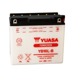 YUASA BATTERY YB16L-B 12V 19AH MOTO SCOOTER QUAD CROSS WITHOUT LIQUID
