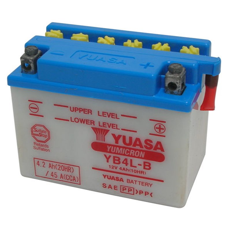 YUASA BATTERY  YB4L-B YB4LB MOTO SCOOTER QUAD CROSS WITHOUT LIQUID