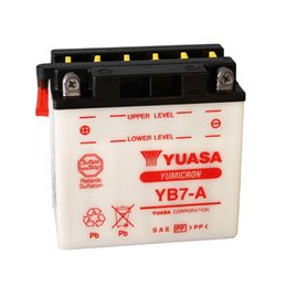 YUASA BATTERY YB7-A  12V 8AH YB7-A MOTO SCOOTER QUAD CROSS  WITHOUT LIQUID