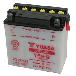 YUASA BATTERY YB9-B 12V 9AH YB9-B MOTO SCOOTER QUAD CROSS YB9B WITHOUT LIQUID