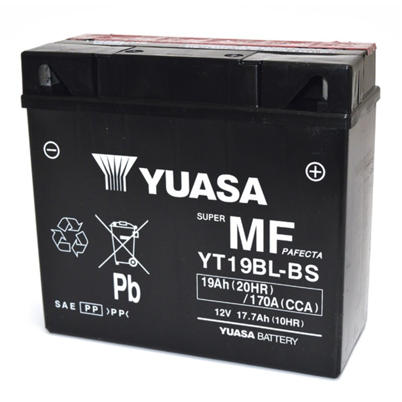 YUASA BATTERY  YT19BL-BS SIGILLATA CON ACIDO YT19BLBS MOTO SCOOTER QUAD CROSS WITH LIQUID