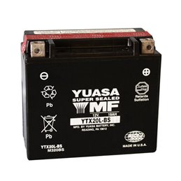 YUASA BATTERY YTX20L-BS 12V 18AH YTX20L-BS MOTO SCOOTER QUAD CROSS YTX20LBS WITH LIQUID