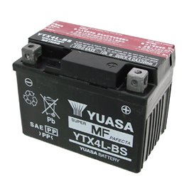 BATTERIE YUASA YTX4L-BS AEON (BENZAI) Cobra/CX-Sport 50 All  AVEC LIQUIDE