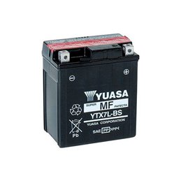 BATERÍA YUASA  YTX7L-BS SIGILLATA YTX7LBS MOTO SCOOTER QUAD CROSS CON LIQUIDO