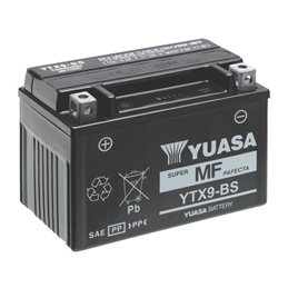 YUASA BATTERY YTX9-BS ARCTIC CAT 150 150 2016-2017  YTX9BS WITH LIQUID