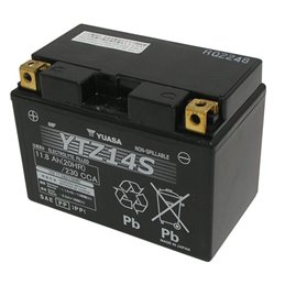 YUASA BATTERY YTZ14S-BS 12V 11,2AH YTZ14S MOTO SCOOTER QUAD CROSS 0012580 YTZ14S WITH LIQUID