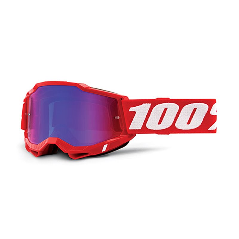 MASK 100% ACCURI 2 ROSSO - A SPECCHIO ROSSO/BLU