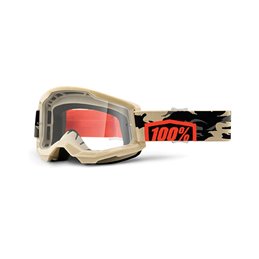 MASK 100% STRATA 2 KOMBAT - TRASPARENTE