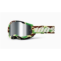MASK 100% STRATA 2 WAR CAMO - A SPECCHIO ARGENTO